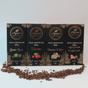 Tableta Ágape al 55% de sabores